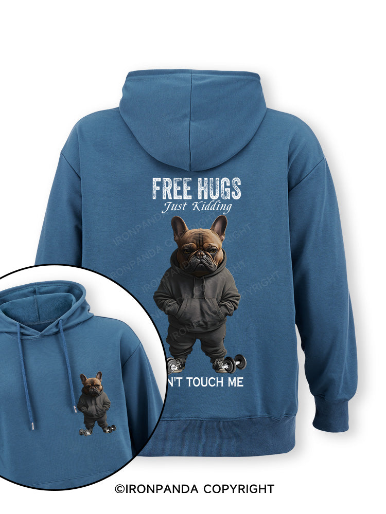 free hugs bulldog Double-Sided Printed Classic Gym Hoodie