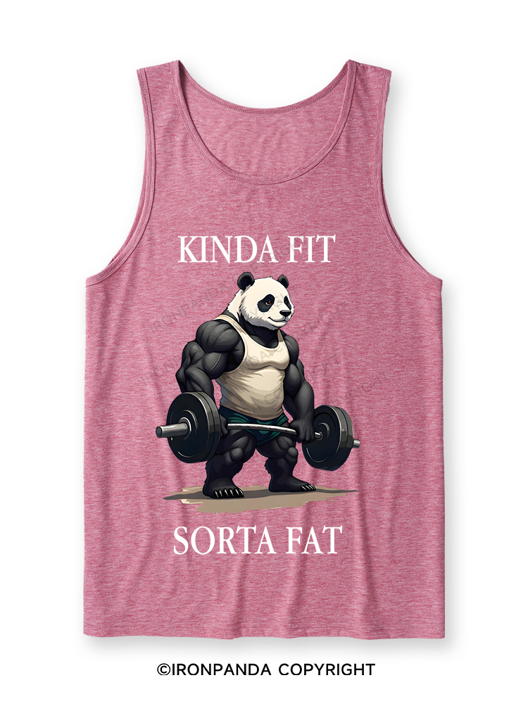 Kinda Fit Sorta Fat Washed Gym Ultra Soft Heather Tank