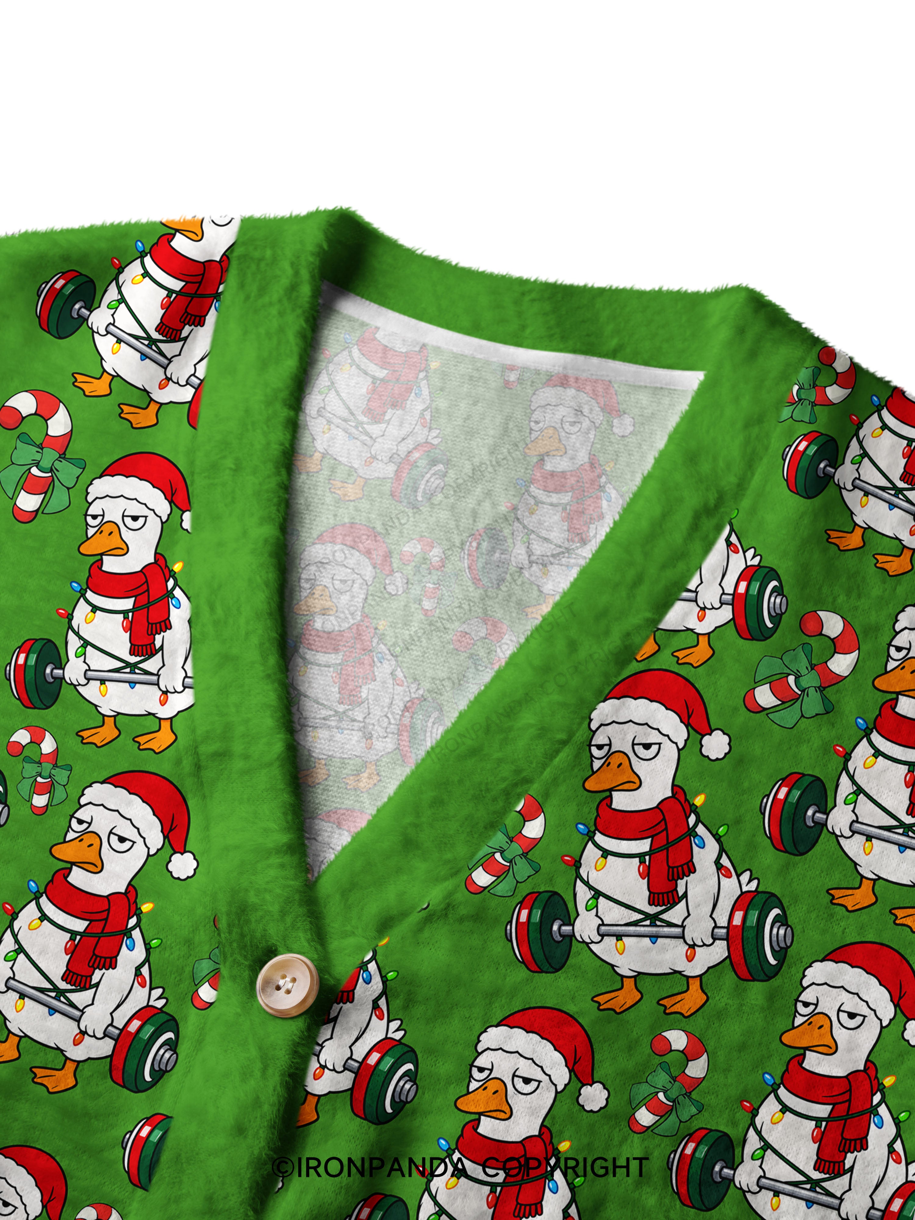 JUST GONNAJINGLE A BITI’M TIRED Crop Ugly Cardigan Sweater