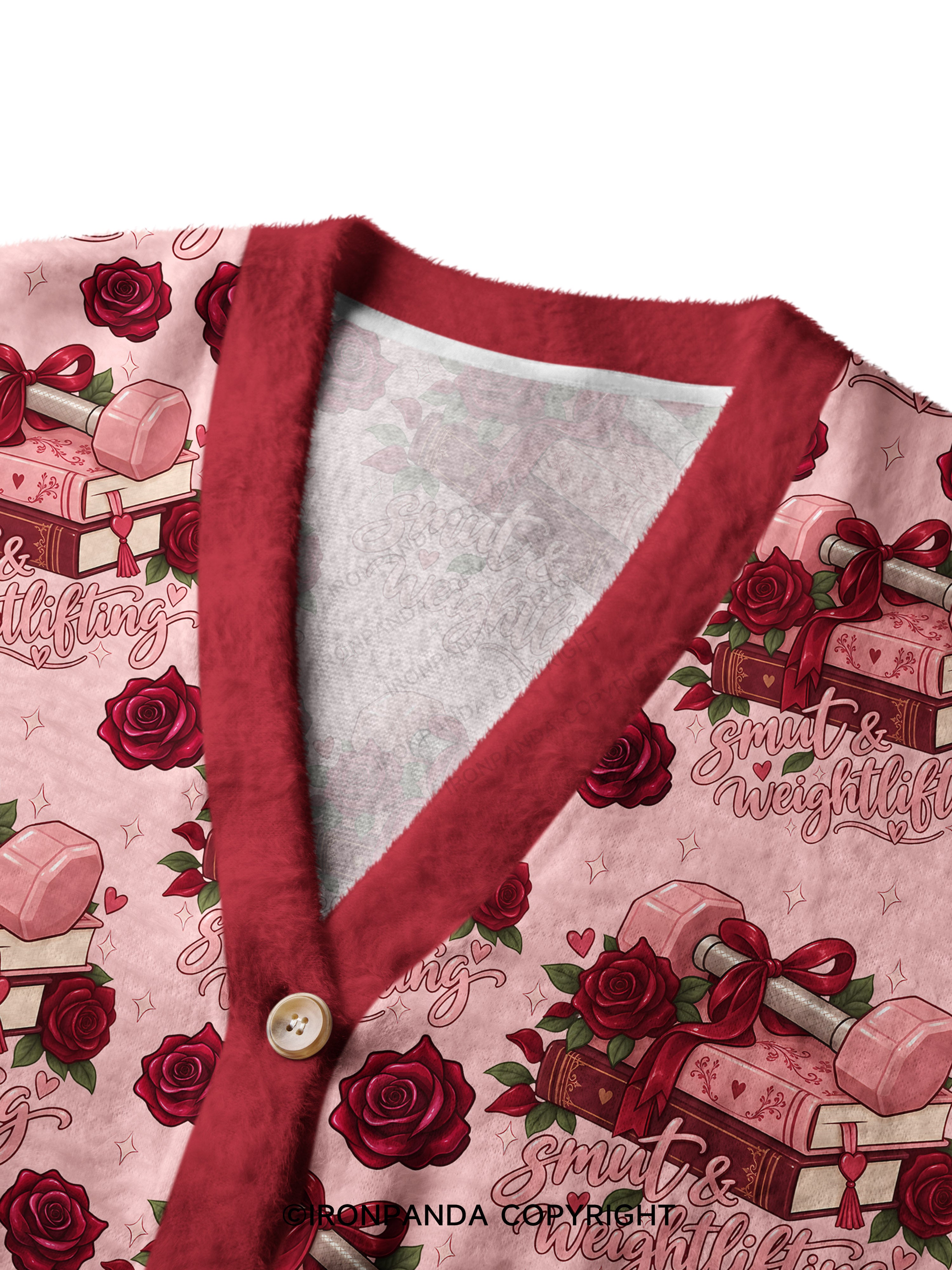 Smut & Weightlifting Crop Ugly Cardigan Sweater