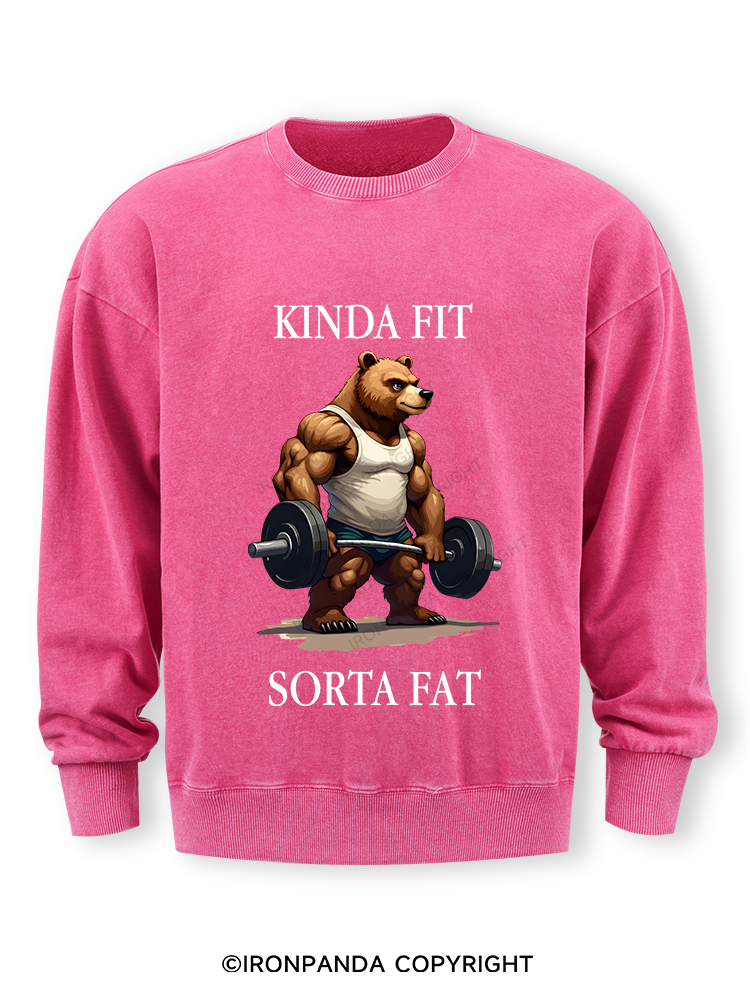 KINDA FIT SORTA FAT MUSCLE BEAR Washed Sweatshirt