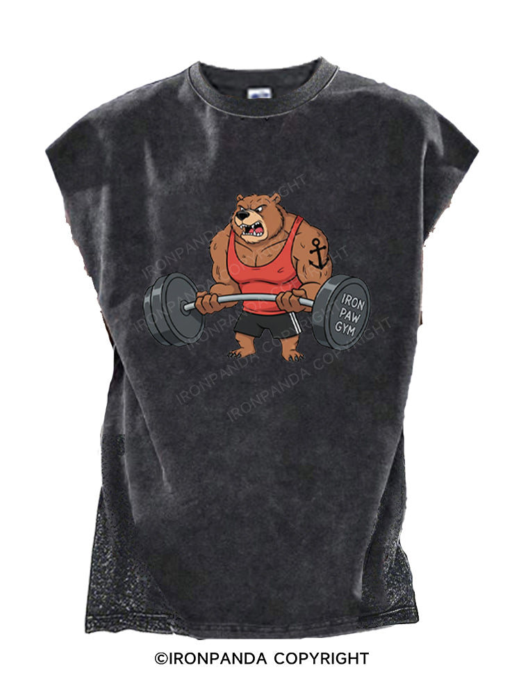 Strong Bear Curling Weights Cut Off Tank