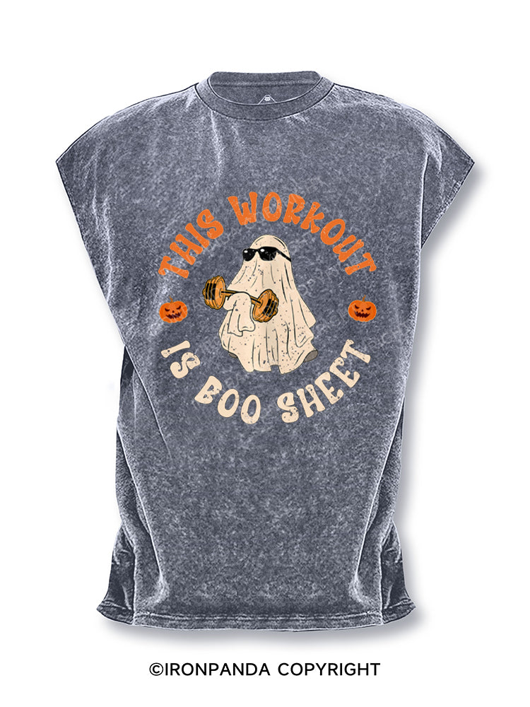 This Workout Is Boo Sheet Funny Ghost Cut Off Tank