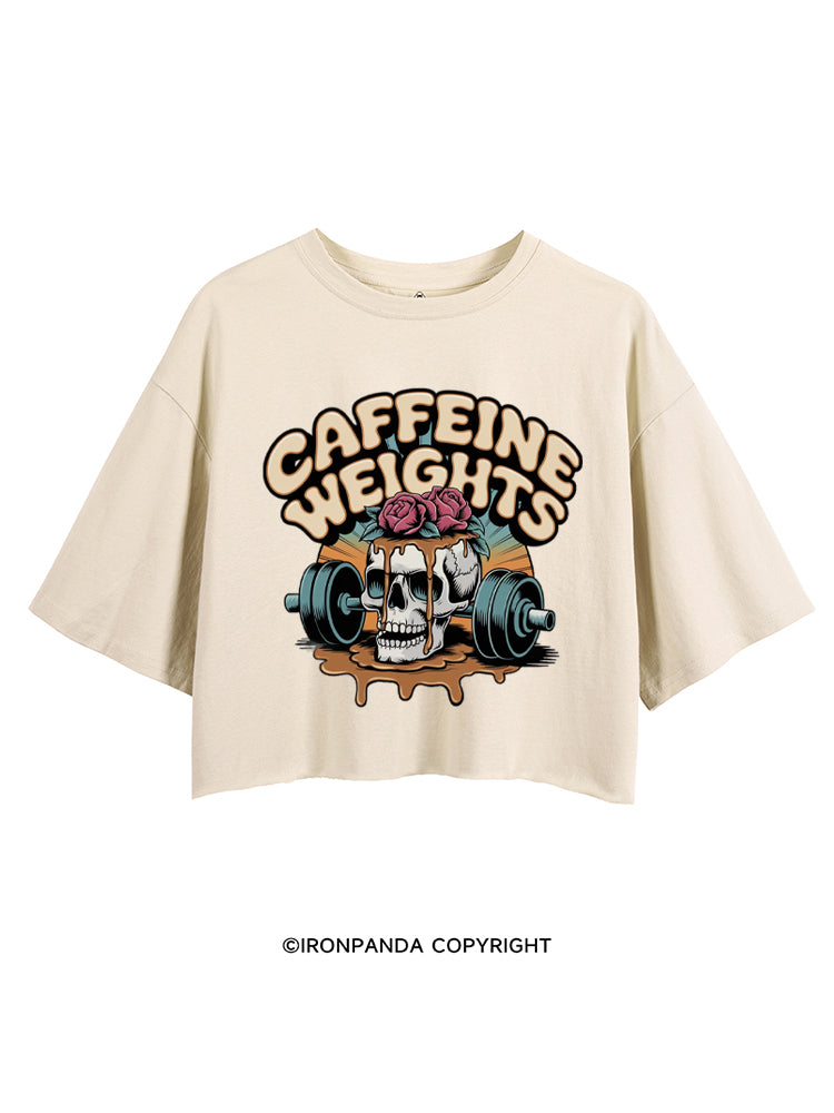 Caffeine weights skeleton CROP TOPS