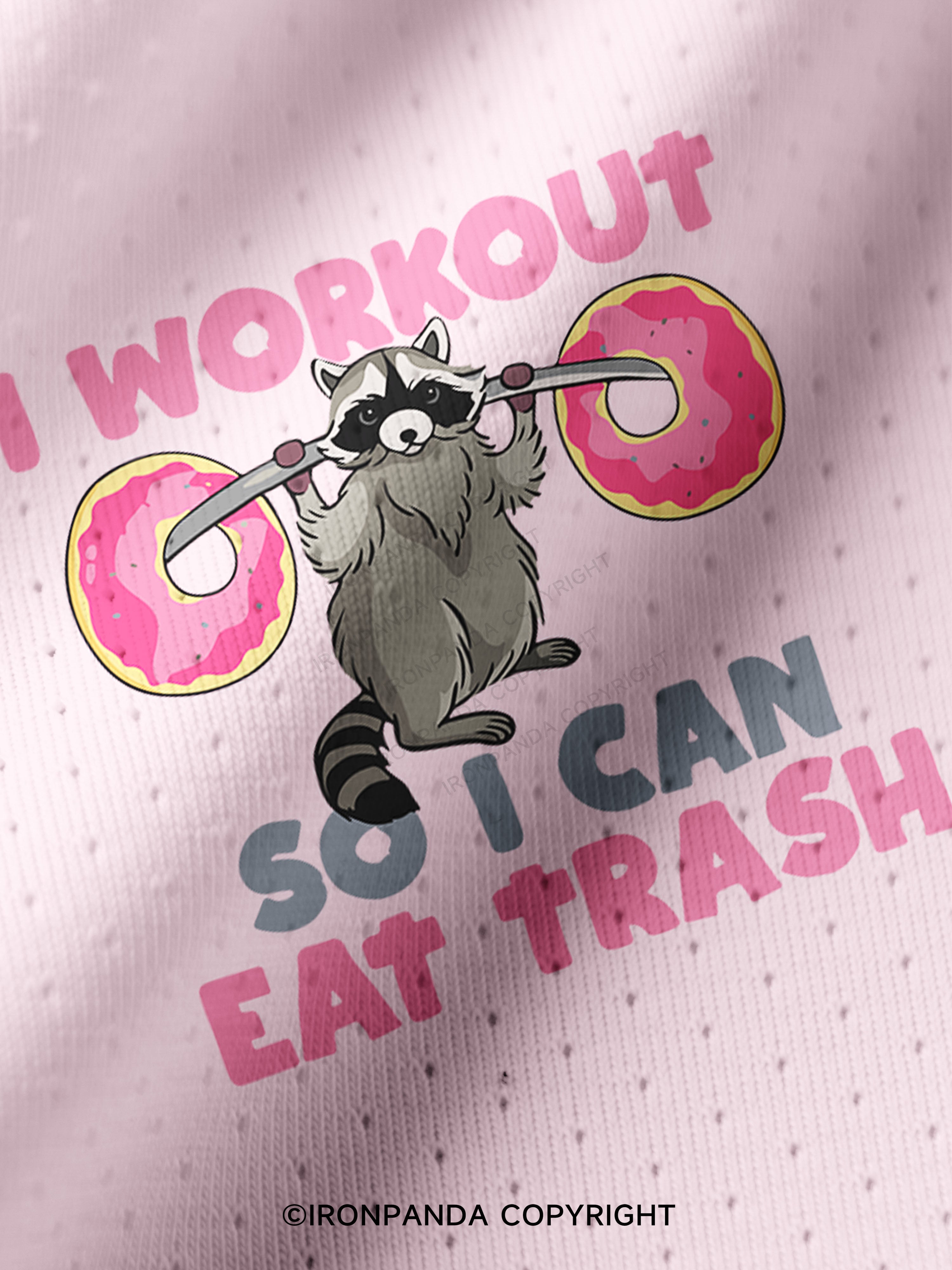 I WORK OUT SO I CAN EAT TRASH Pro Mesh Jersey