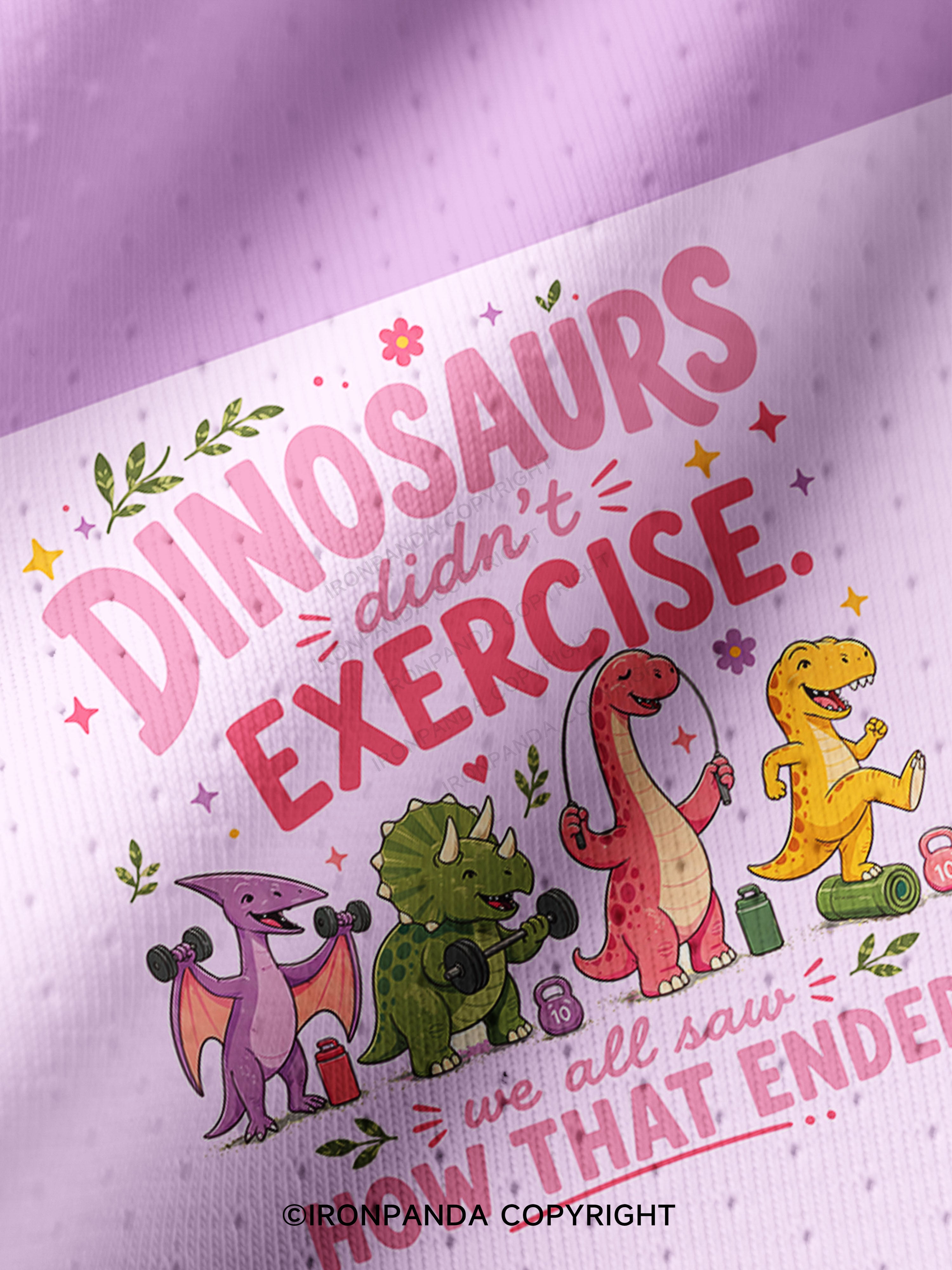 DINOSAURS DIDN'T EXERCISE. WE ALL SAW HOW THAT ENDED FUNNY Pro Mesh Jersey