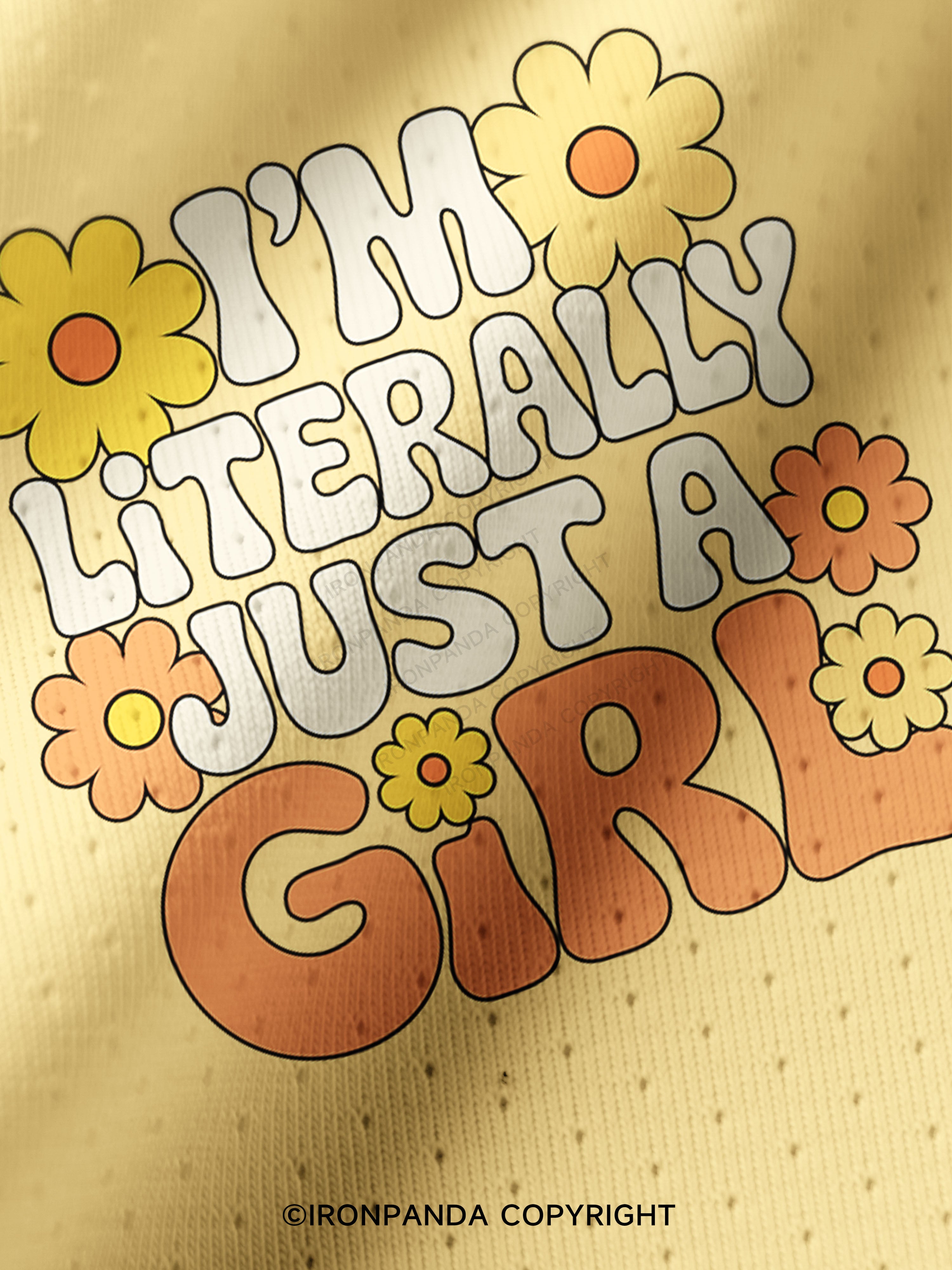 I'M LITERALLY JUST A GIRL FLOWER Pro Mesh Jersey