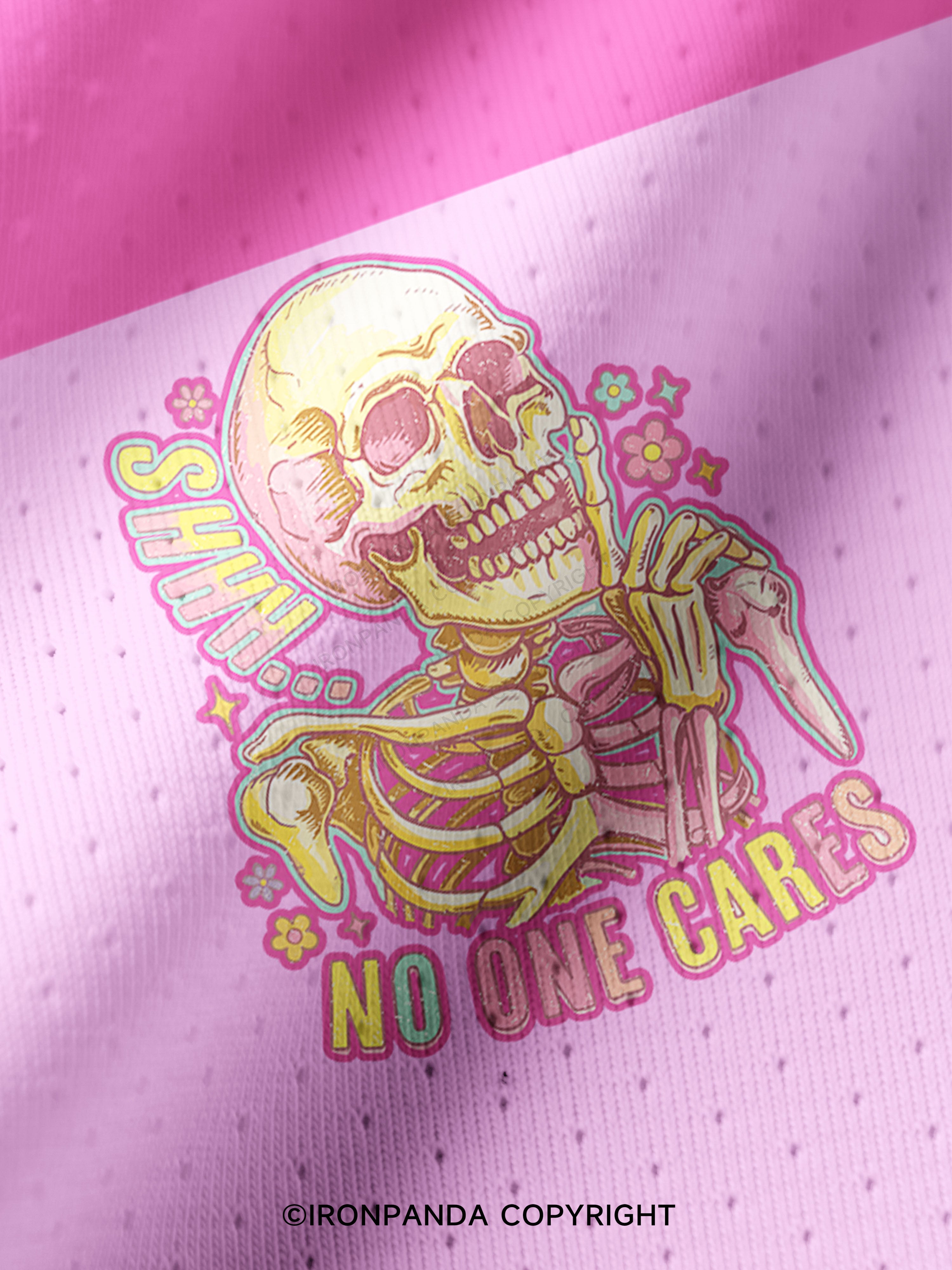 shhh no one cares skeleton Pro Mesh Jersey