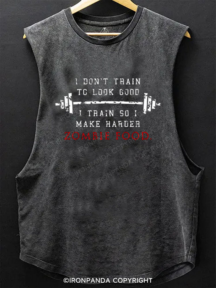 Train for the Zombies Scoop Bottom Cotton Tank