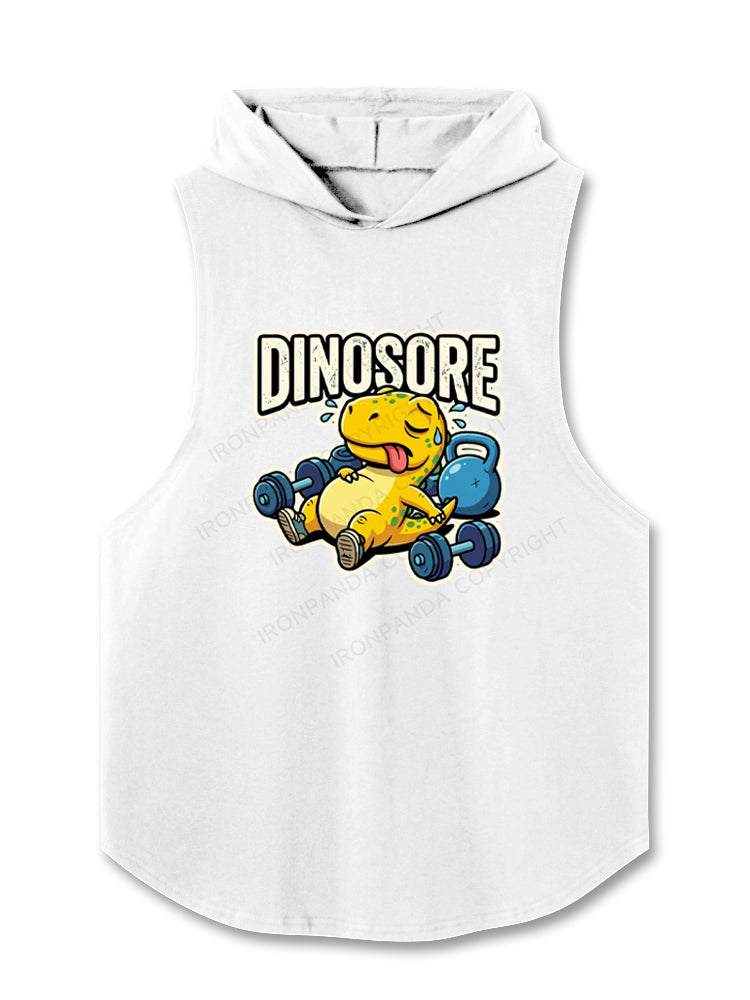 Dinosore Funny Hooded Tank