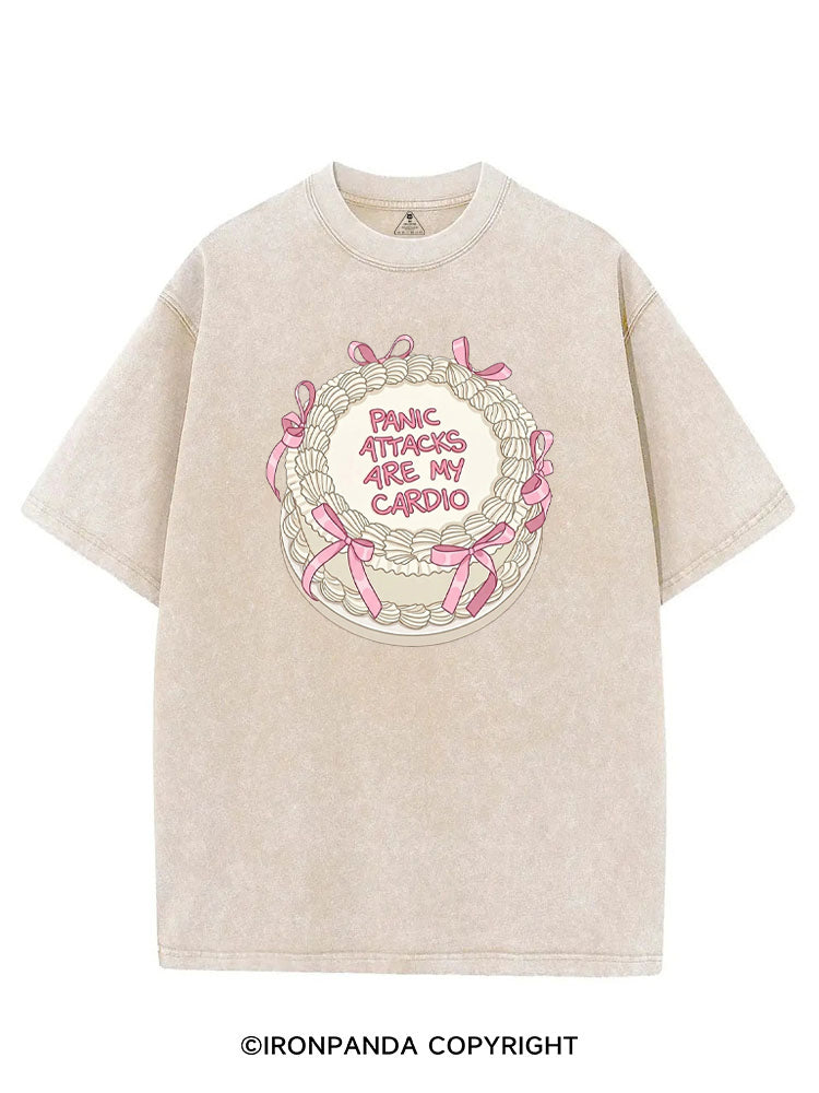 PANIC ATTACKS ARE MY CARDIO FUNNY WORKOUT VINTAGE GYM SHIRT