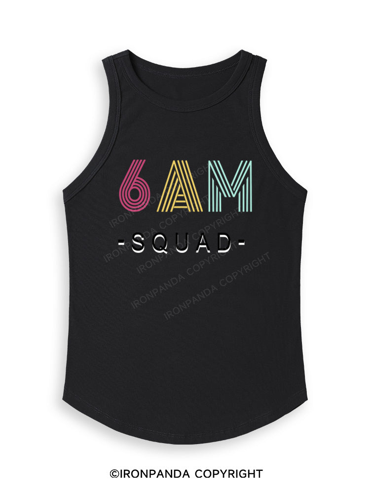 6 AM SQUAD Fitted Tank Top