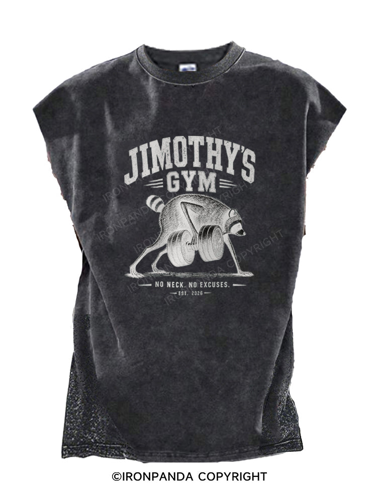 Jimothy's Gym No Neck No Excuses Cut Off Tank