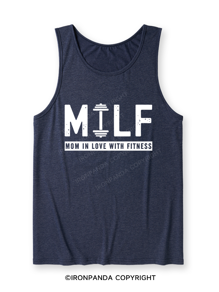 MILF MOM IN LOVE WITH FITNESS Ultra Soft Heather Tank