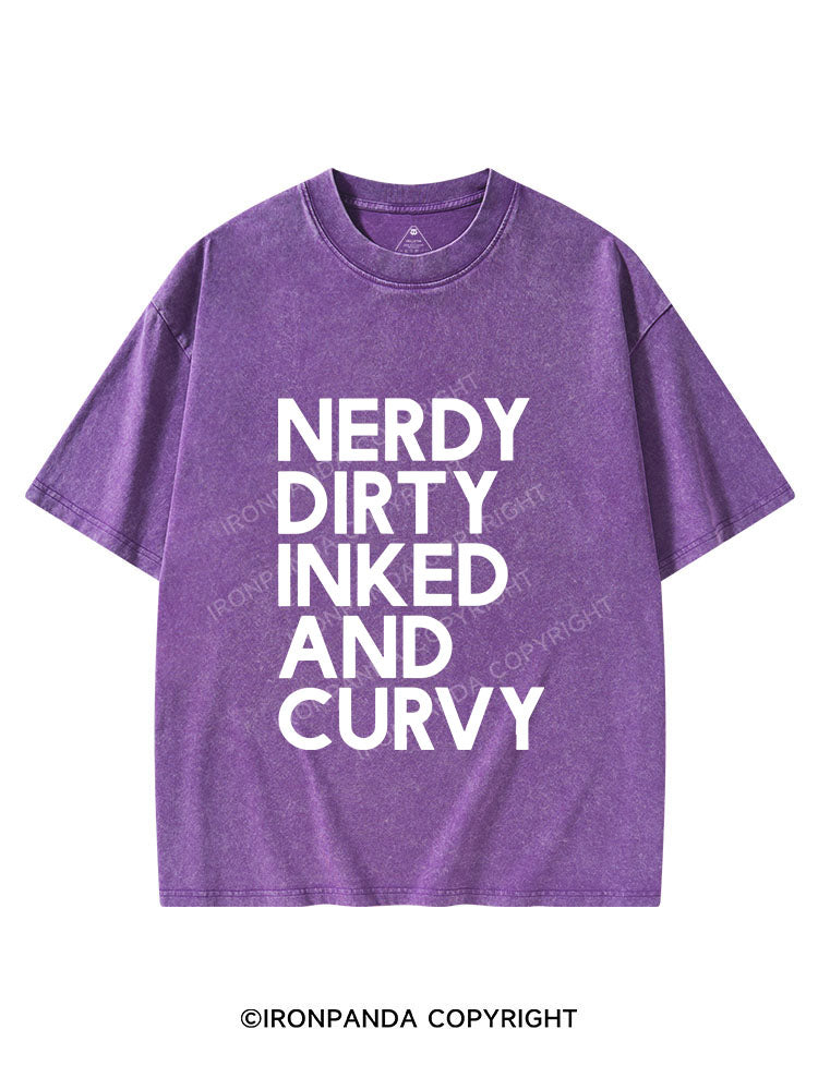 NERDY, DIRTY, INKED AND CURVY VINTAGE GYM SHIRT