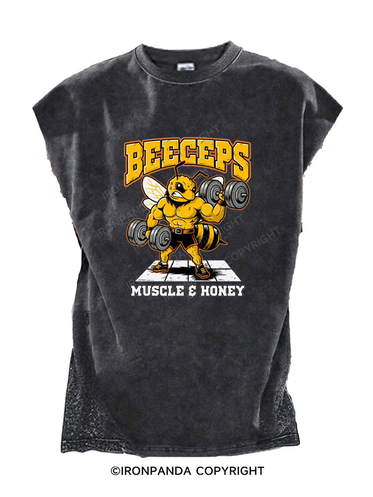BEECEPS MUSCLE & HONEY Cut Off Tank