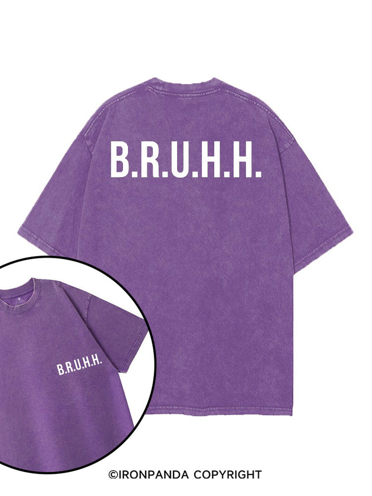 B.R.U.H.H printed Gym Shirt