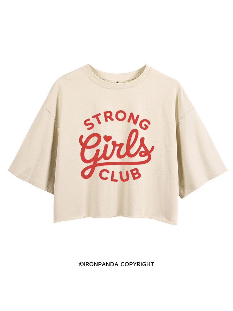 STRONG GIRLS CLUB POSITIVE GYM VIBE CROP TOPS