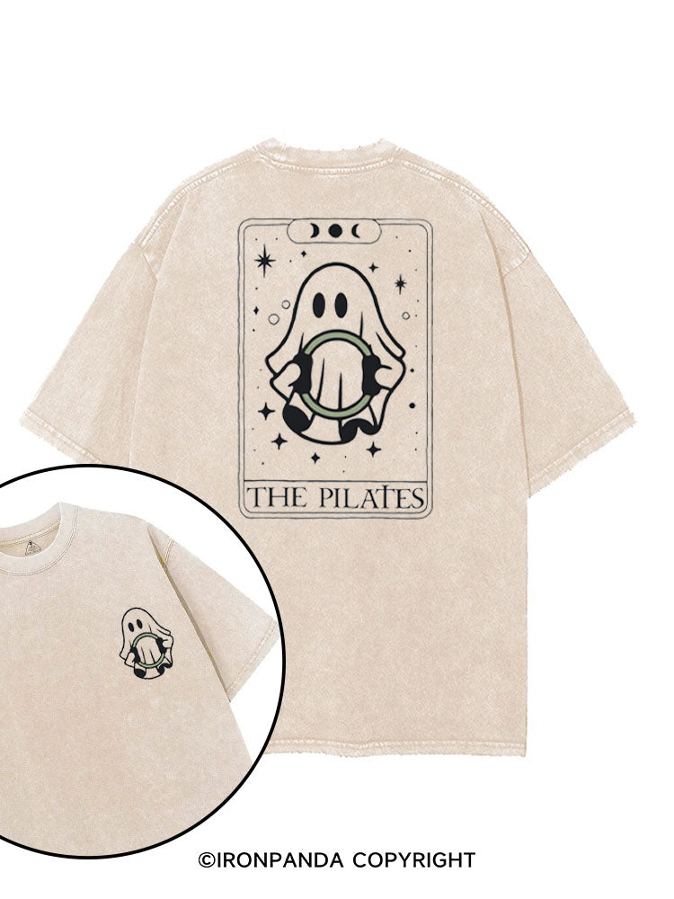THE PILATES GHOST TAROT printed Gym Shirt