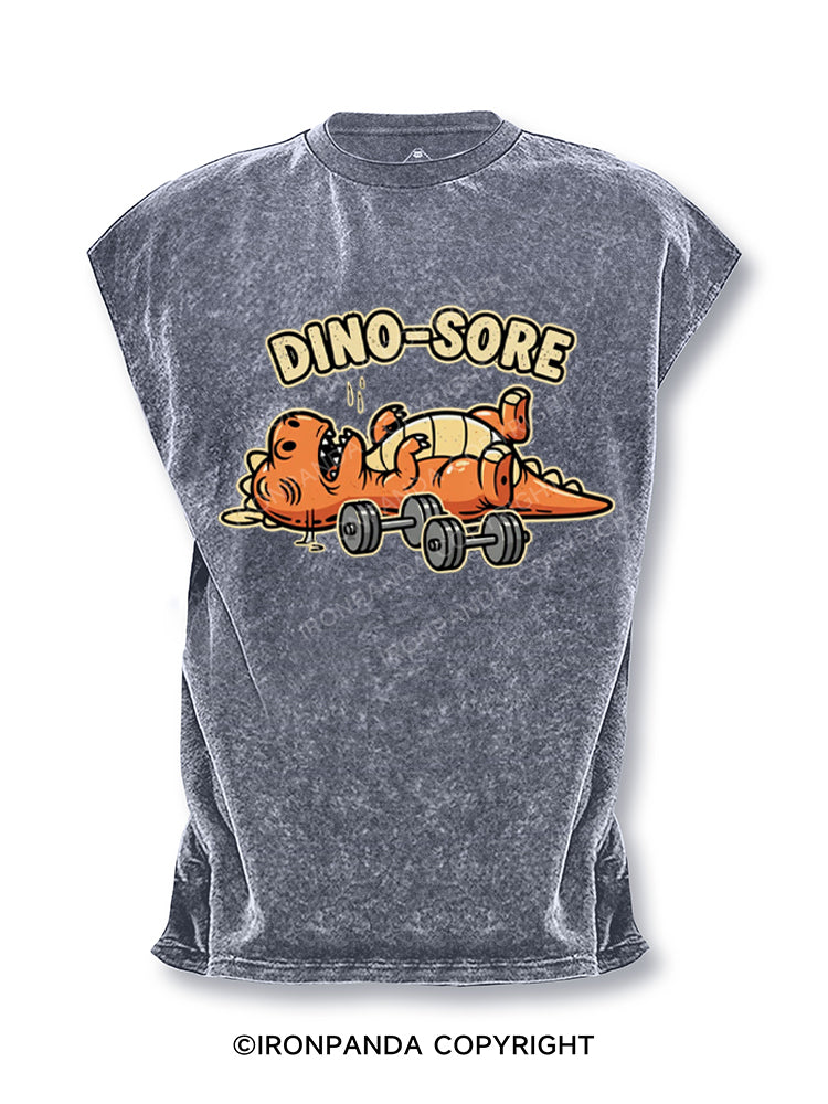 Dino-Sore Lifter Workout Cut Off Tank