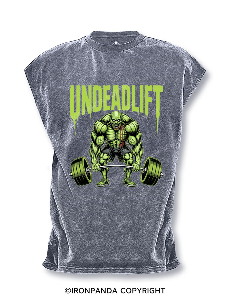 Undeadlift Funny Halloween Zombie Workout Cut Off Tank