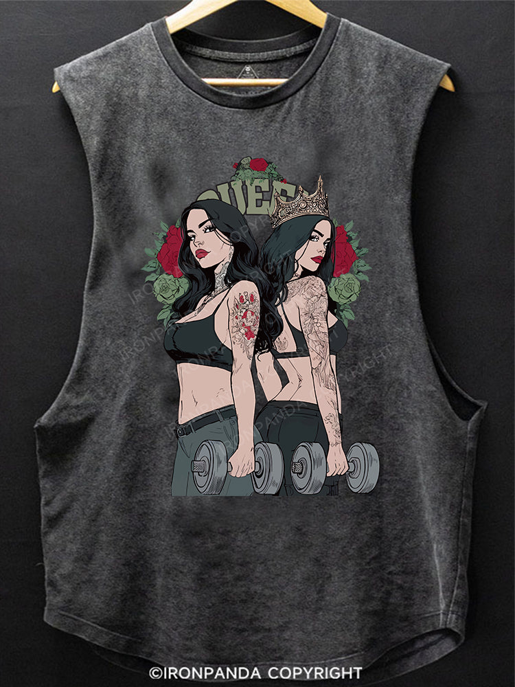 Fitness Queen SCOOP BOTTOM COTTON TANK