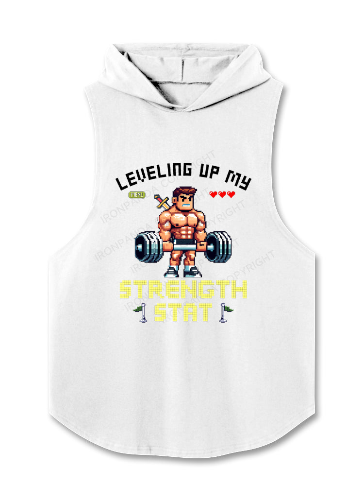 Leveling Up My Strength Stat Hooded Tank