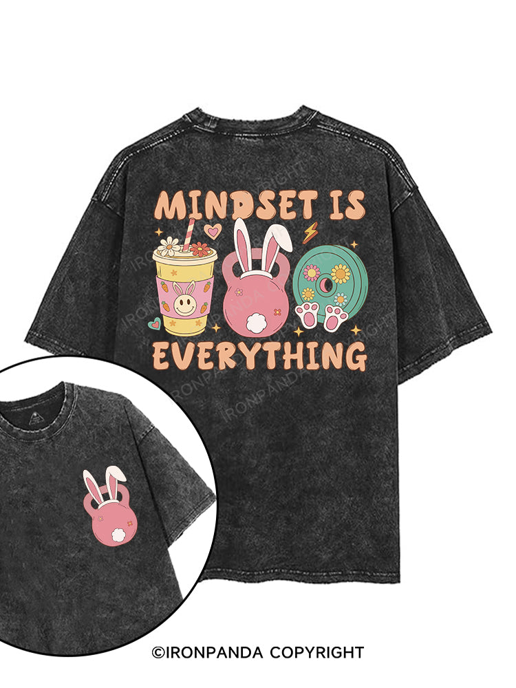 MINDSET IS EVERYTHING printed Gym Shirt