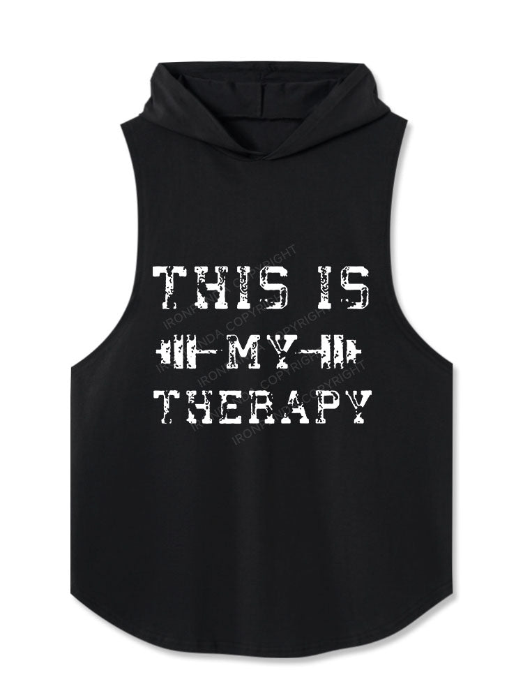 This Is My Therapy Hooded Tank