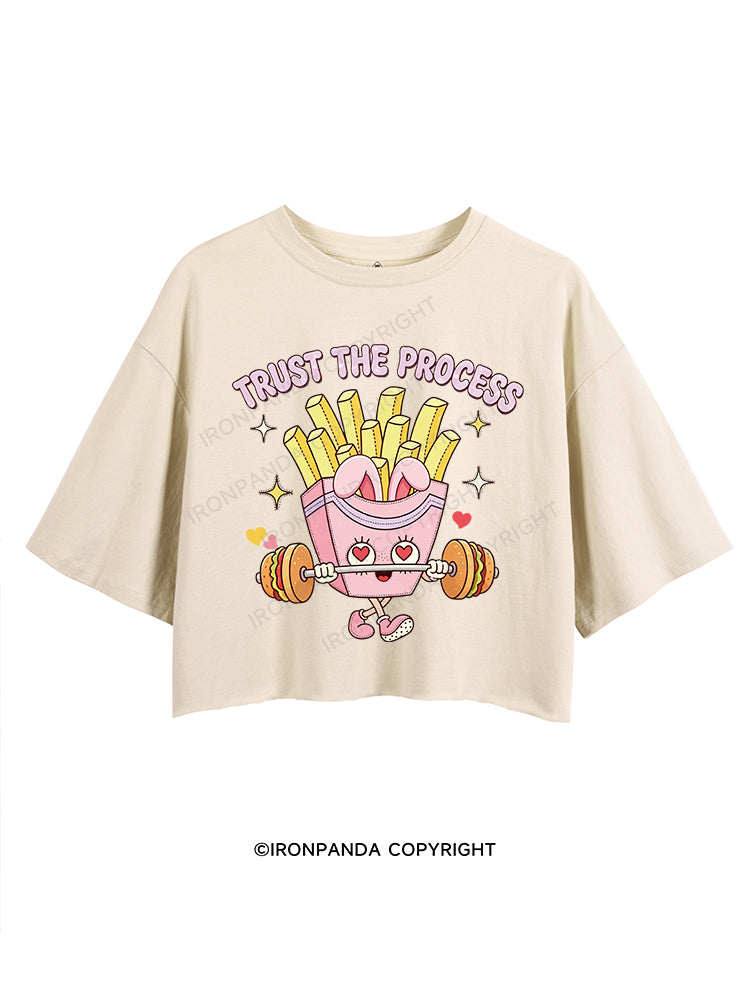 TRUST THE PROCESS CROP TOPS