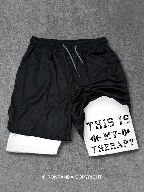 this is my therapy Performance Training Shorts