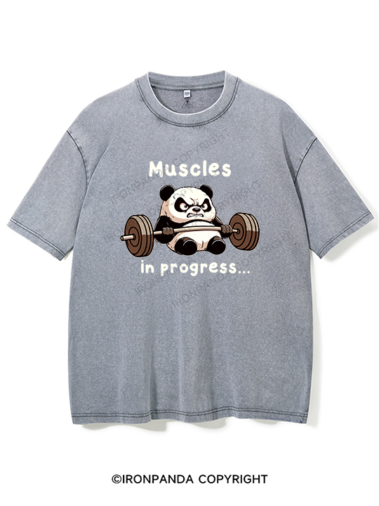 muscles in progress Washed Gym Shirt