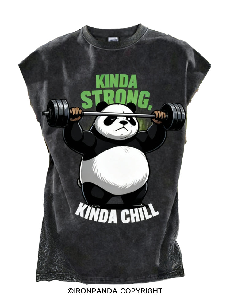 KINDA STRONG KINDA CHILL Cut Off Tank