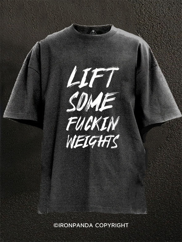 Lift Some Weights Washed Gym Shirt