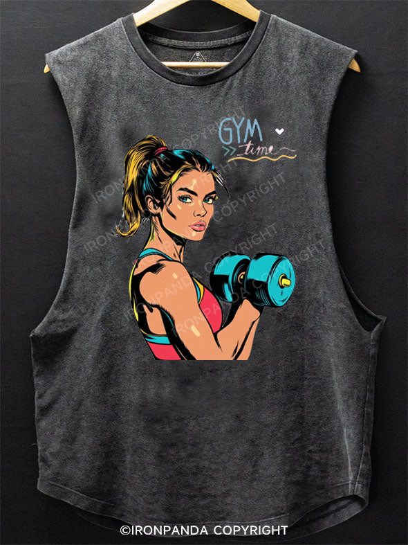 Gym Girl Gym Time SCOOP BOTTOM COTTON TANK