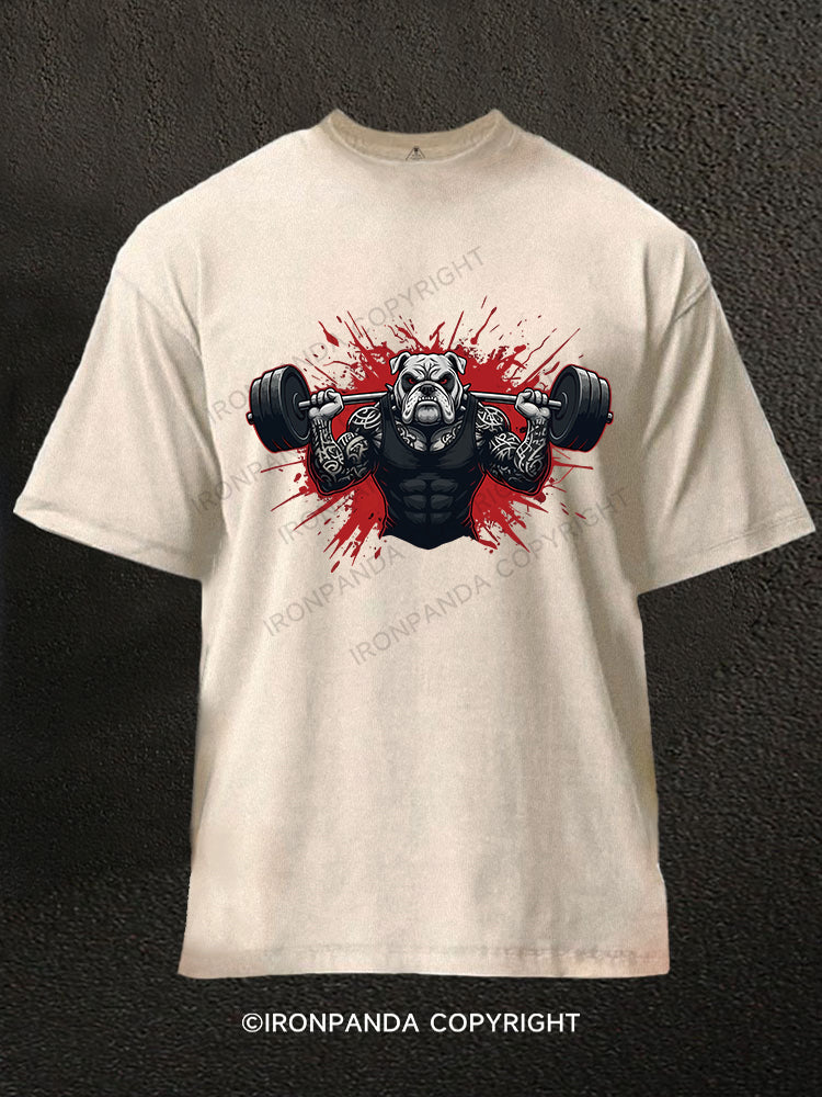 MUSCLE BULL Washed Gym Shirt