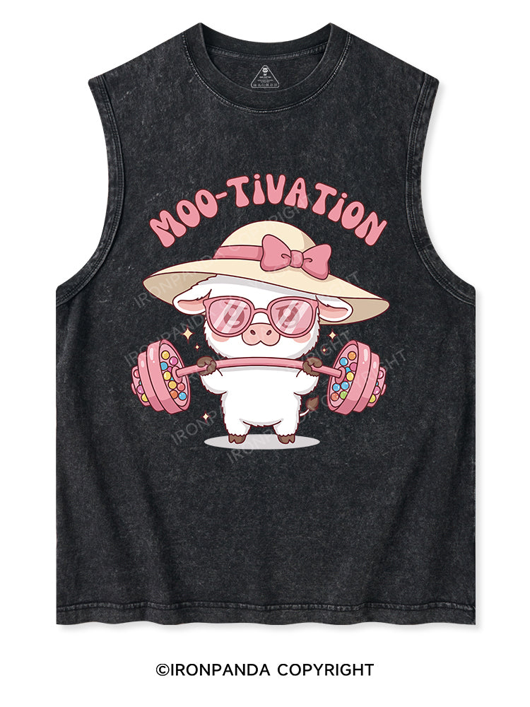 Moo-tivation Washed Tank