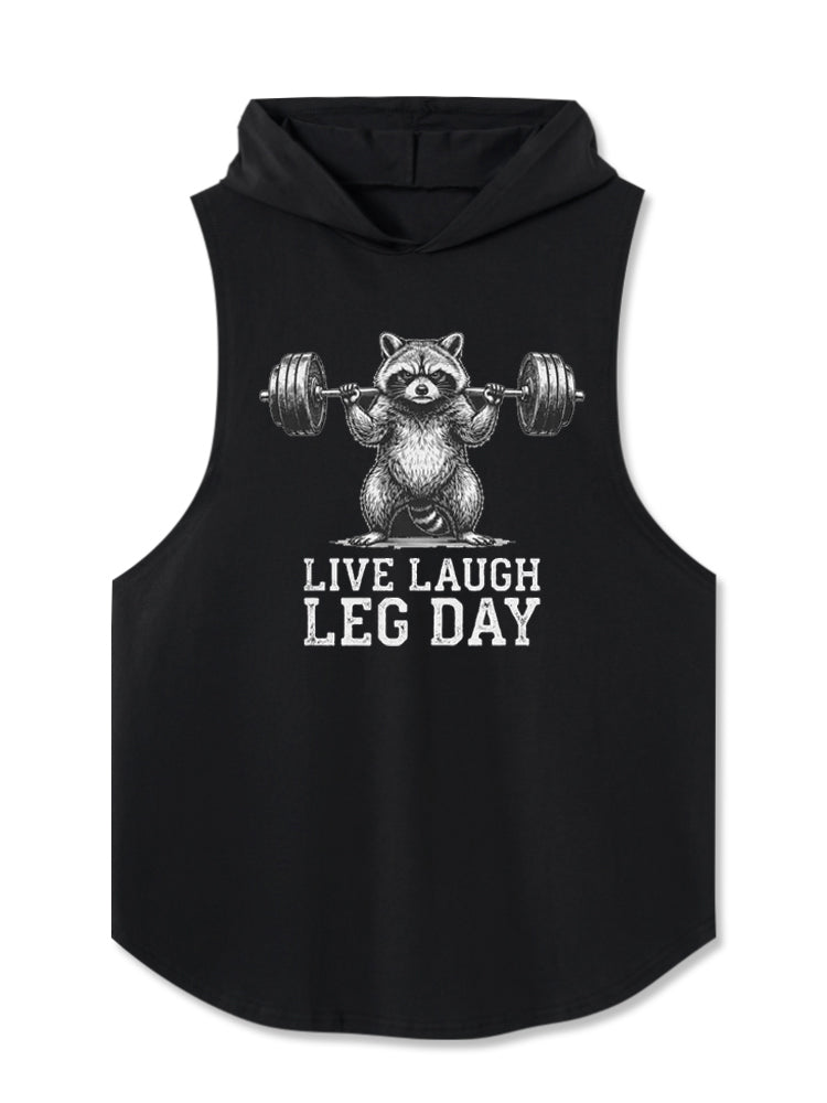 Live Laugh Leg Day Hooded Tank