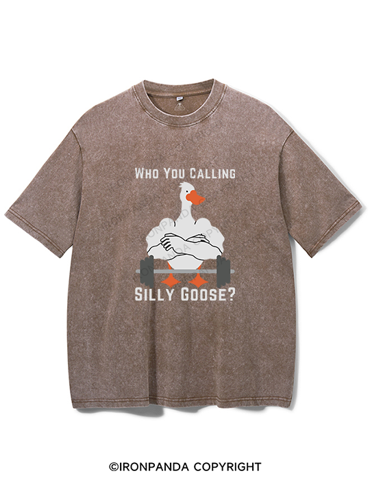 who you calling silly goose Washed Gym Shirt