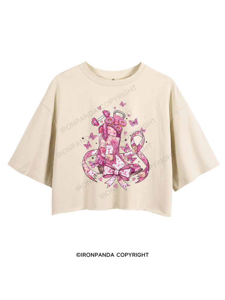 Pink Power Ride  CROP TOPS