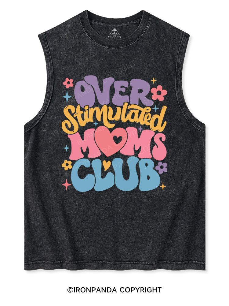 OVER STIMULATED MOMS CLUB Washed Tank