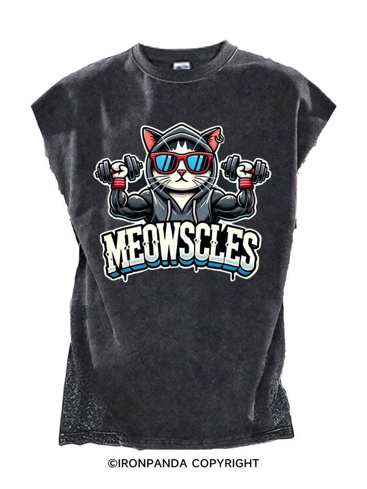 Meowscles  Cut Off Tank