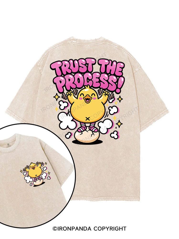 TRUST THE PROCESS printed Gym Shirt
