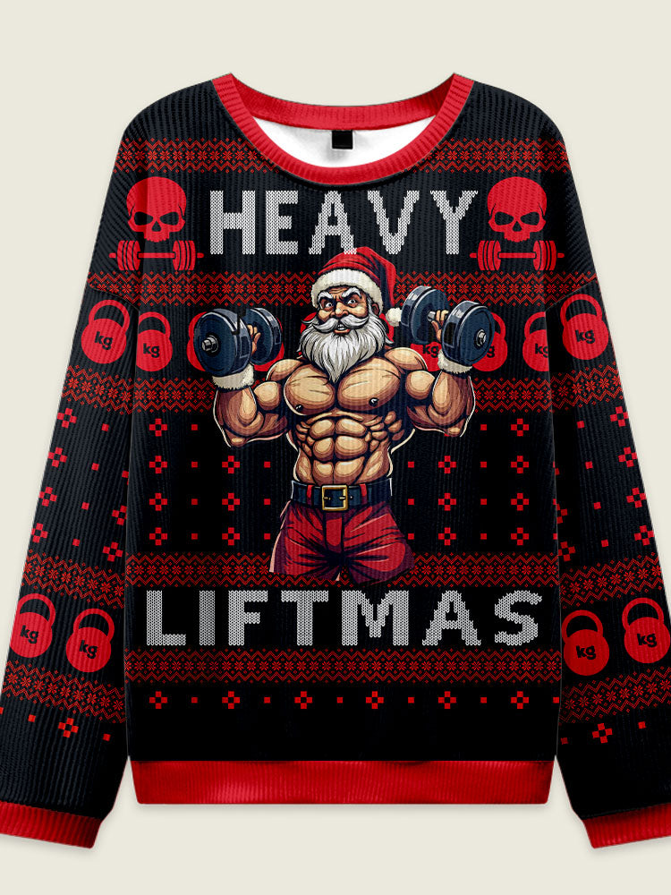 IRONPANDA HEAVY LIFTMAS theme Ugly Sweater