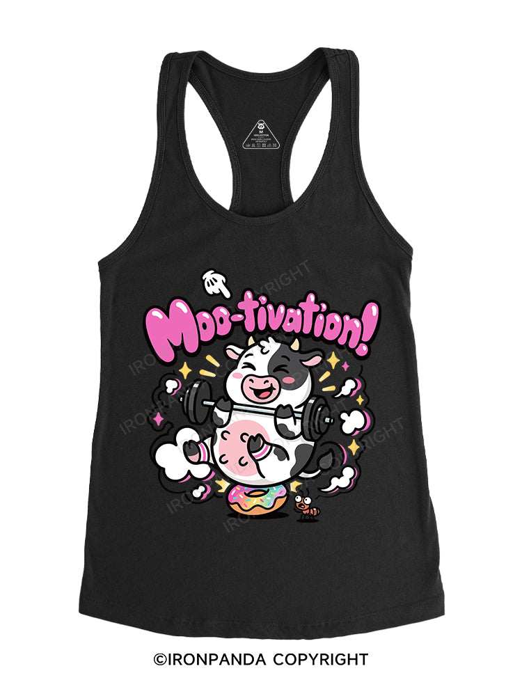 Moo-tivation Gym Racerback Tank