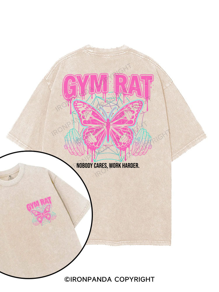 GYM RAT printed Gym Shirt