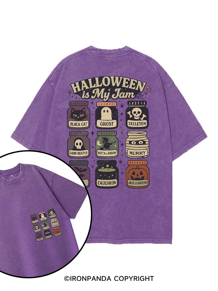HALLOWEEN IS MY JAM printed Gym Shirt