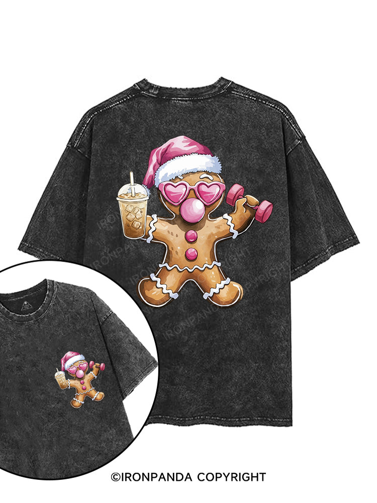 Fit Gingerbread printed Gym Shirt