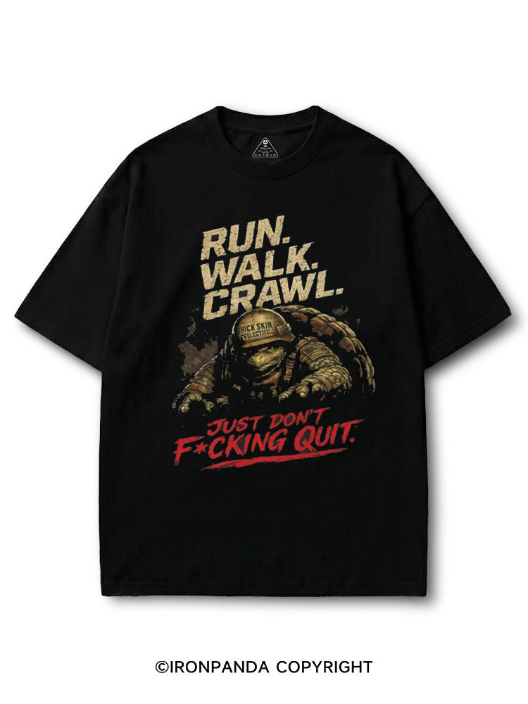 Run Walk Crawl  COTTON PUMP COVER