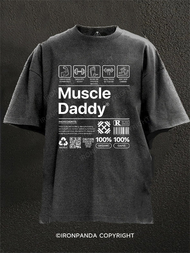 Muscle Daddy Washed Gym Shirt